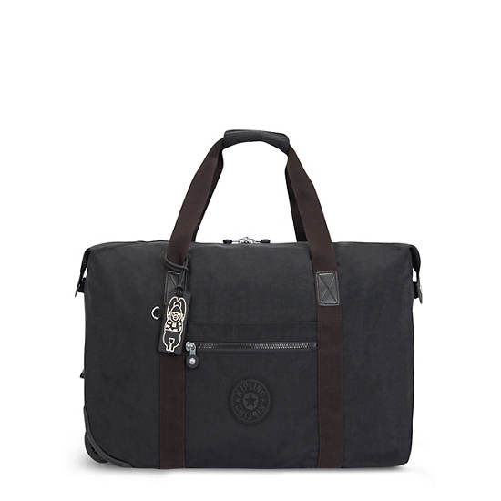 Sacs Fourre Tout Kipling Art on Wheels Rolling Noir | FR 1437JP